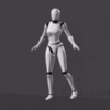 Stand Pose - Against Wall 02