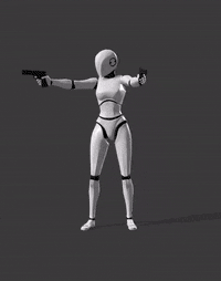 Turn around and shoot