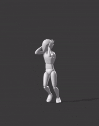 Walk Holding Head